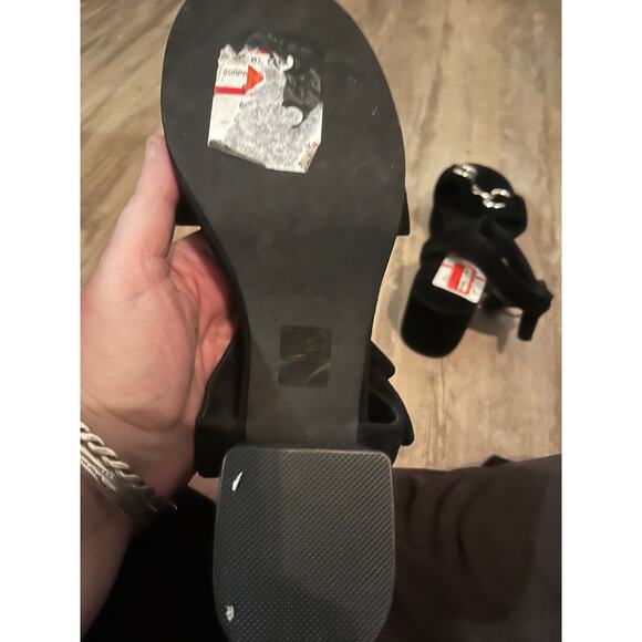 Jeffrey Campbell Women's Timeless Black Suede Platform Sandals Size 7.5 - Picture 7 of 8